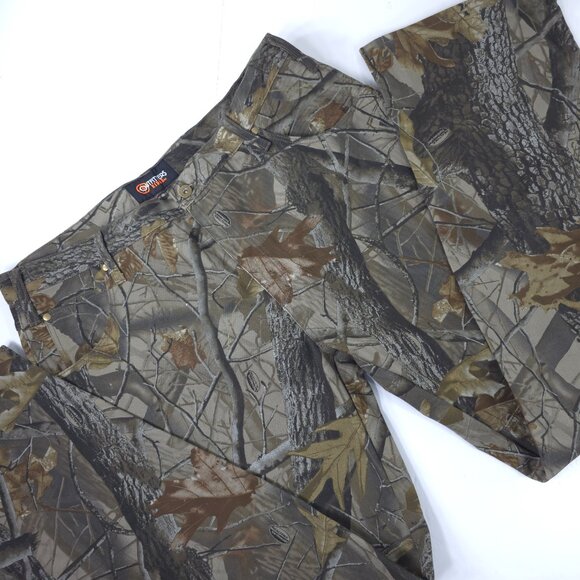 Outfitters Ridge Men's Rea Tree Camo Double Knee Heavy Duty Hunting Pants 38x34 - Picture 1 of 16